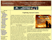 Tablet Screenshot of anasazihikes.com